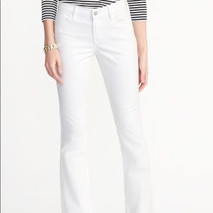 Old navy white flare jeans